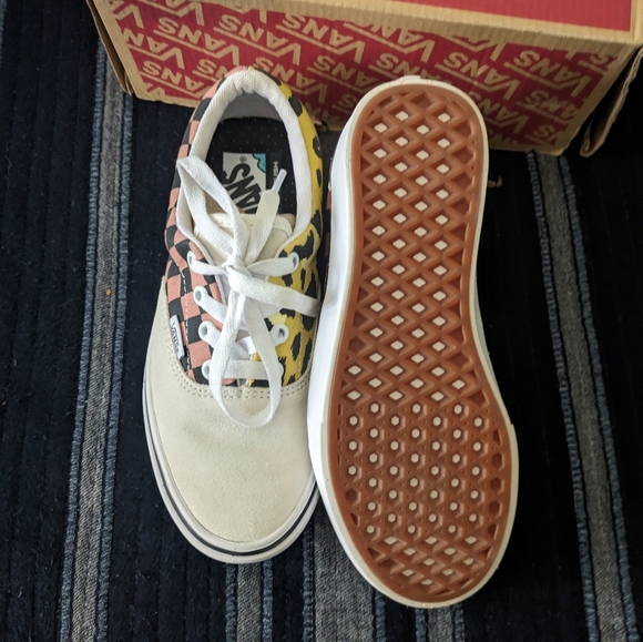 VANS Comfycush Era Mixed Media Suede Checker Leopard Women VNOA3WM91PC (… - Picture 6 of 8